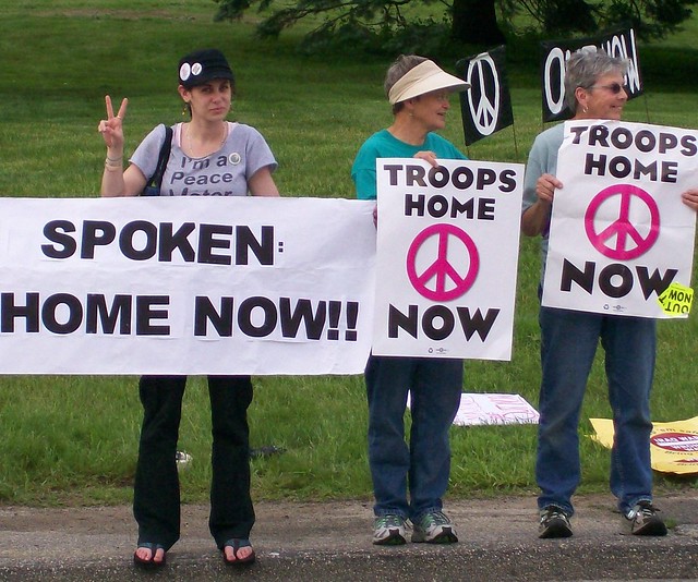 Peace Rally at REPUBLICAN PRESIDENTIAL DEBATE, NH | Flickr - Photo ...