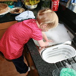 Helping wash up<br/>30 Jun 2007