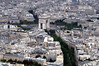 Paris - View of Arc de Triomphe de l'Étoile from Tour Eiffel