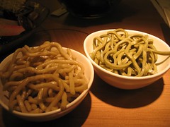 雷公根製作的米苔目和麵條