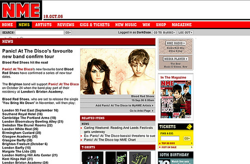 Blood Red Shoes on NME.com