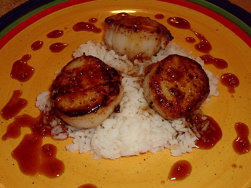 Seared Scallops with Ginger-Lime Sauce