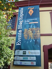 Foto de la Banderola de bienvenida a EBE 06