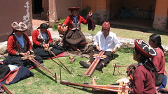 Chinchero teens hanging out (Center for Traditional Textiles - Chinchero Branch)