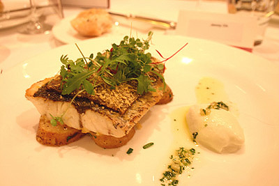 Jewfish with Mushroom Crust and Gremolata