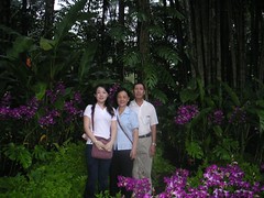 Family Pic at National Orchid Garden