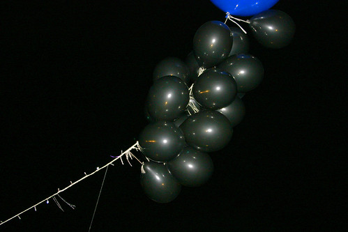 Lights and balloons at Night Lights