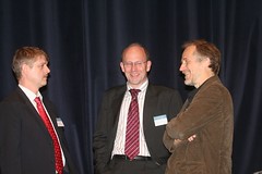 Von links nach rechts: Frank Schoenefeld, Joachim Niemeier, Tim O'Reilly