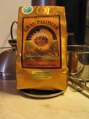 Good-quality, dark-roasted coffee