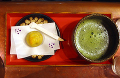 a sweet & a nice bowl of matcha (green tea)