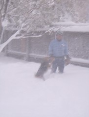 Del & Majc in the snow