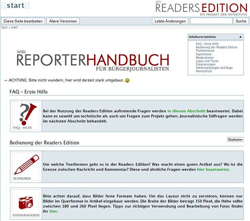 Readers Editon Wiki wird umgebaut