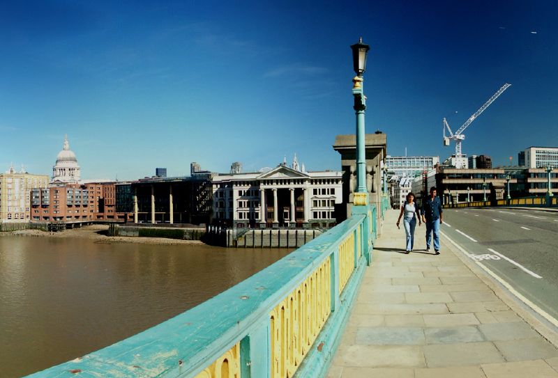 Southwark Bridge across the River Thames in London