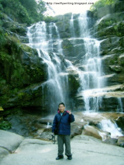 In front of Green Dragon Waterfall