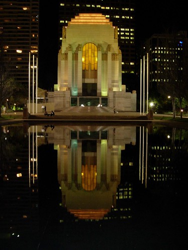 Anzac Memorial at Night