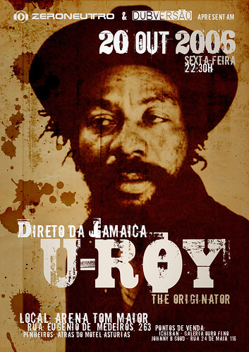 Cartaz do show do U-Roy