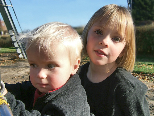 Charlie and Augusta At The Park, Autumn 2006