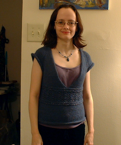 Simple Knitted Bodice, no sleeves yet