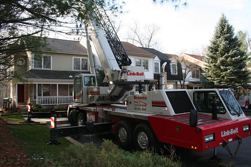 The crane was as wide as our house...