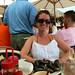 Ibiza - Lisa at the lovely seafood restaurant