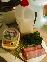 Parsley Ham Sauce Ingredients.
