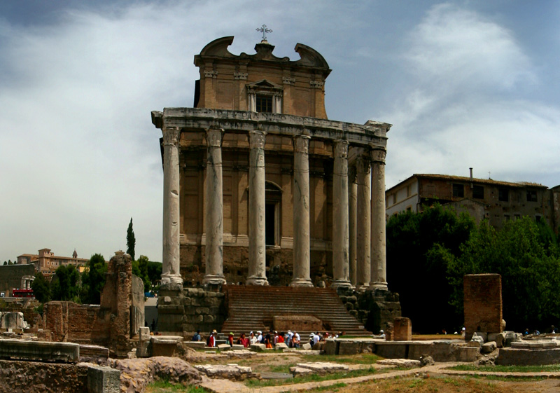 San Lorenzo in Miranda, formerly the Temple of Antonius and Faustina - Roman Fourm