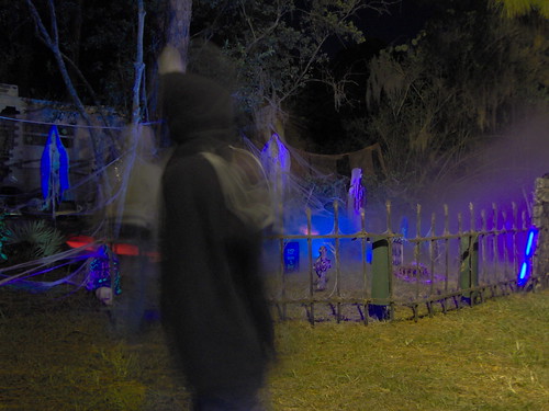 Grave Yard Site At Night