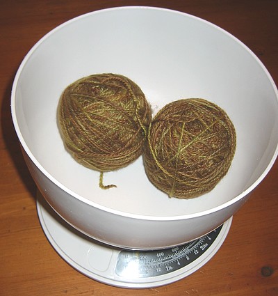 yarn in scale