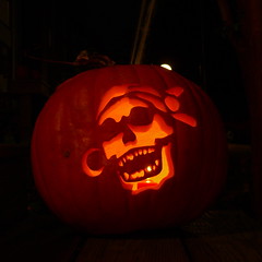 Pirate skull pumpkin
