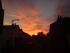 sunset in Thames Ditton