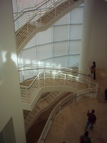 Getty Center interior staircase
