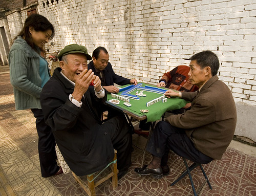 mahjong players