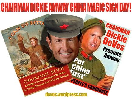 Chairman Dickie Amway China Magic Sign Day!