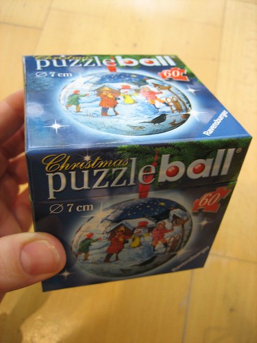 Christmas puzzled ball box
