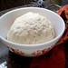 doubled-in-size focaccia dough