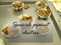 spanish peanut clusters choco dip