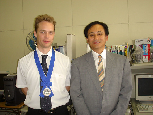 With professor Miyachi