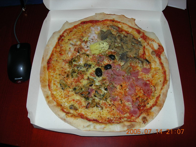 42SEK的pizza，我们那天的晚饭