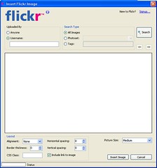 Flickr4Writer screenshot