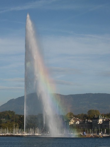Le jet d'eau à Genève