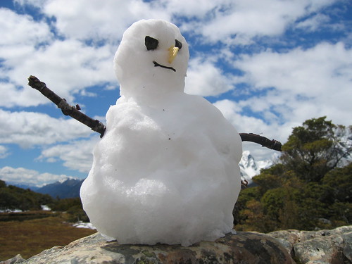 Evil snowman on Key Summit