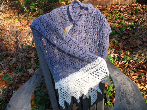 Swansen shawl finished