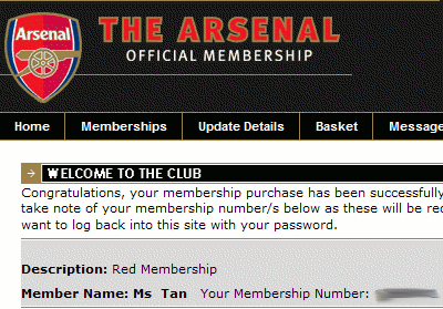 I'm now an Arsenal red!