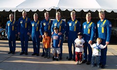 Balboa kids with the Blue Angel pilots
