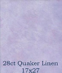 28ct quaker linen