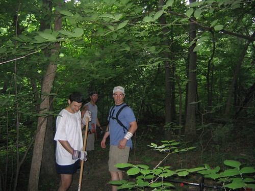 Trail Work Day in WyCo Park, June 2006