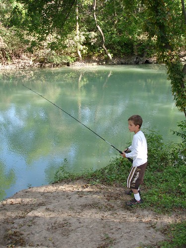 Justin fishing