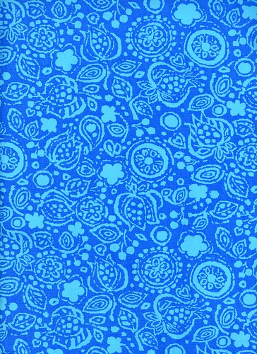 Blue Fruit Fabric