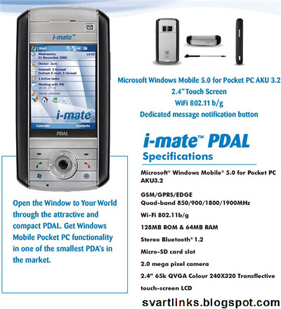 Pcconnection on Mate Announces I Mate Pdal Smartphone  Running Windows Mobile Pocket