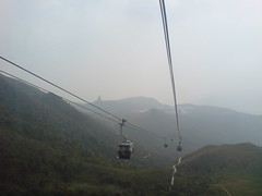 descending to Ngong Ping